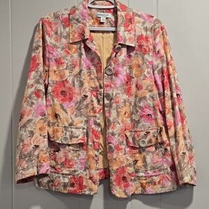 SALE!! Floral Button-Up Jacket